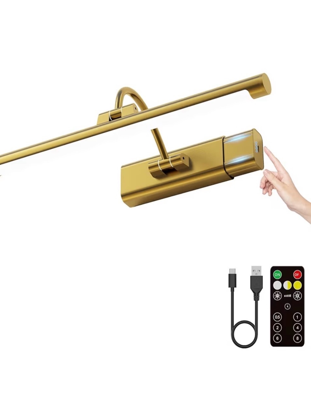 16" Light for Wall Picture- Brass